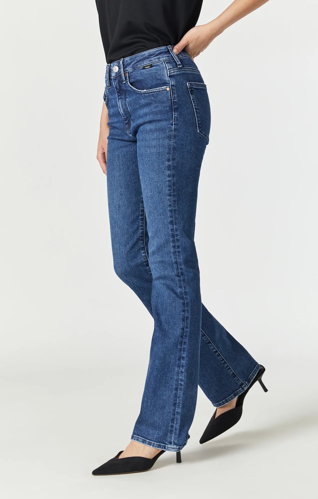 Maria Flare jeans - Mid Flex Blue - Blue Sky Fashions & Lingerie