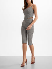 Marilyn Vichy Capri Pant by Guess - black gingham - Blue Sky Fashions & Lingerie