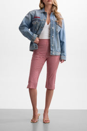 Marilyn Vichy Capri Pant by Guess - red gingham - Blue Sky Fashions & Lingerie
