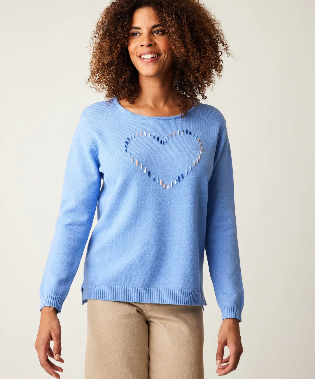 Maryam Heart Sweater - Blue Sky Fashions & Lingerie