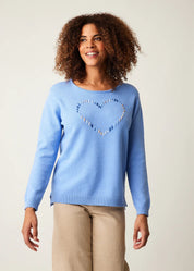 Maryam Heart Sweater - Blue Sky Fashions & Lingerie