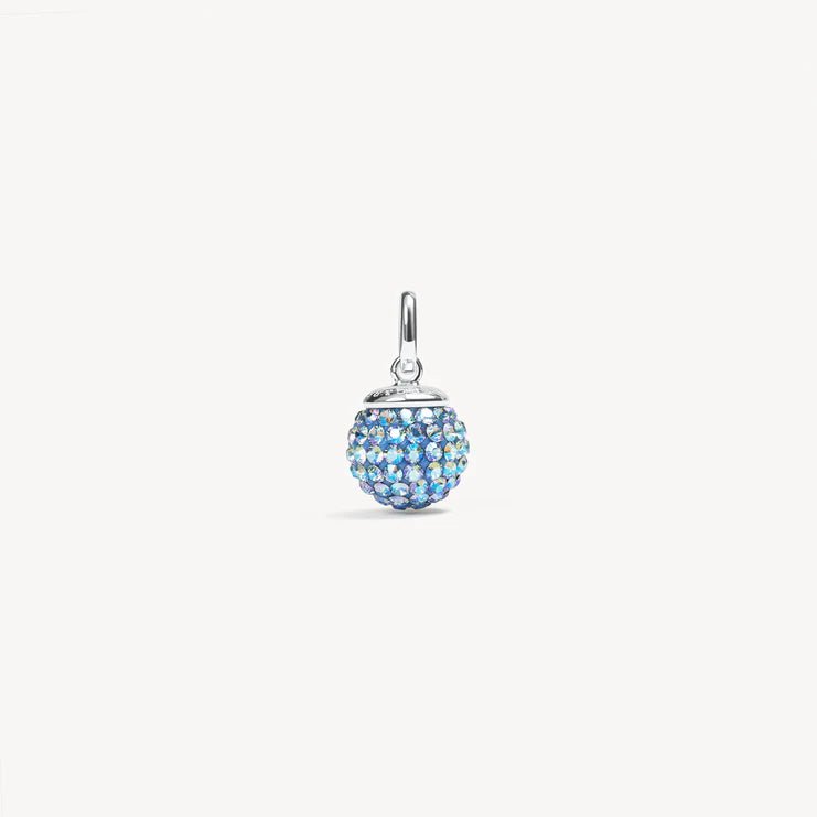 Medium Birthstone Sparkle Ball™ Charm - March Aquamarine - Blue Sky Fashions & Lingerie