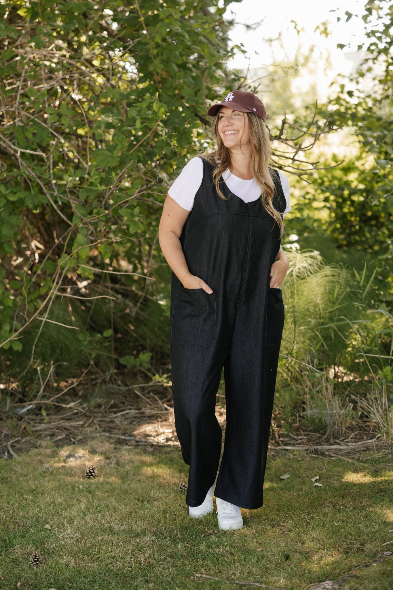 MELANI DENIM ROMPER IN BLACK DENIM by Smash + Tess - Blue Sky Fashions & Lingerie