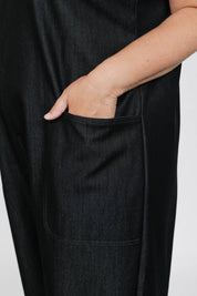 MELANI DENIM ROMPER IN BLACK DENIM by Smash + Tess - Blue Sky Fashions & Lingerie