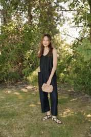 MELANI DENIM ROMPER IN BLACK DENIM by Smash + Tess - Blue Sky Fashions & Lingerie