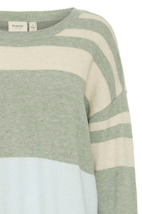 Melody Sweater - Green Bay Stripes - Blue Sky Fashions & Lingerie