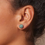 MERMAID SCALES SPARKLE BALL™ STUD EARRINGS 8MM - Blue Sky Fashions & Lingerie