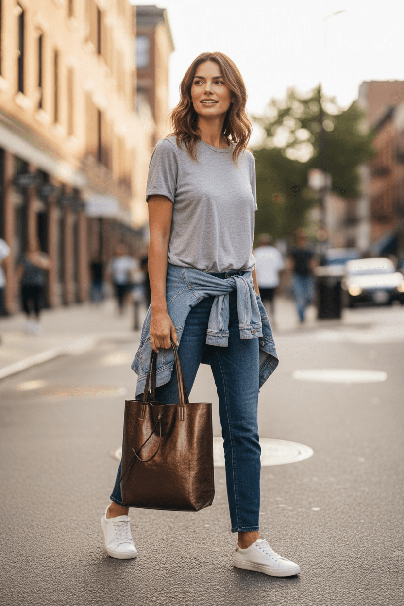 Metallic Leather Bucket Bag - Chocolate - Blue Sky Fashions & Lingerie