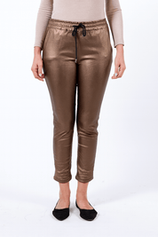 Metallic stretch pants - bronze - Blue Sky Fashions & Lingerie