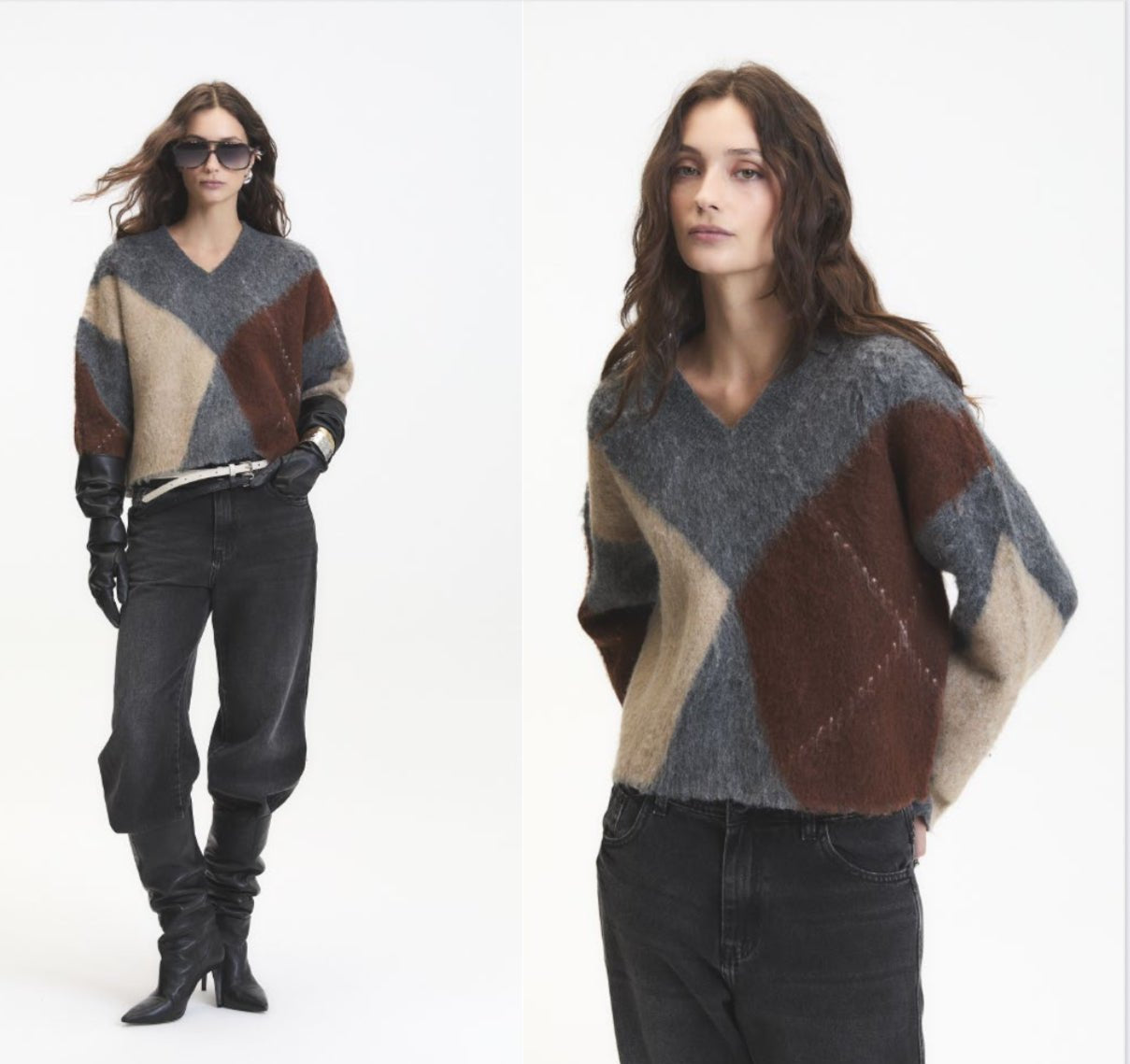 Micah Sweater - Grey melange - Blue Sky Fashions & Lingerie