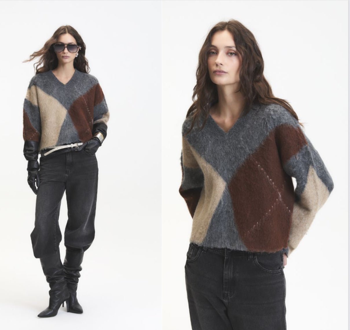 Micah Sweater - Grey melange - Blue Sky Fashions & Lingerie