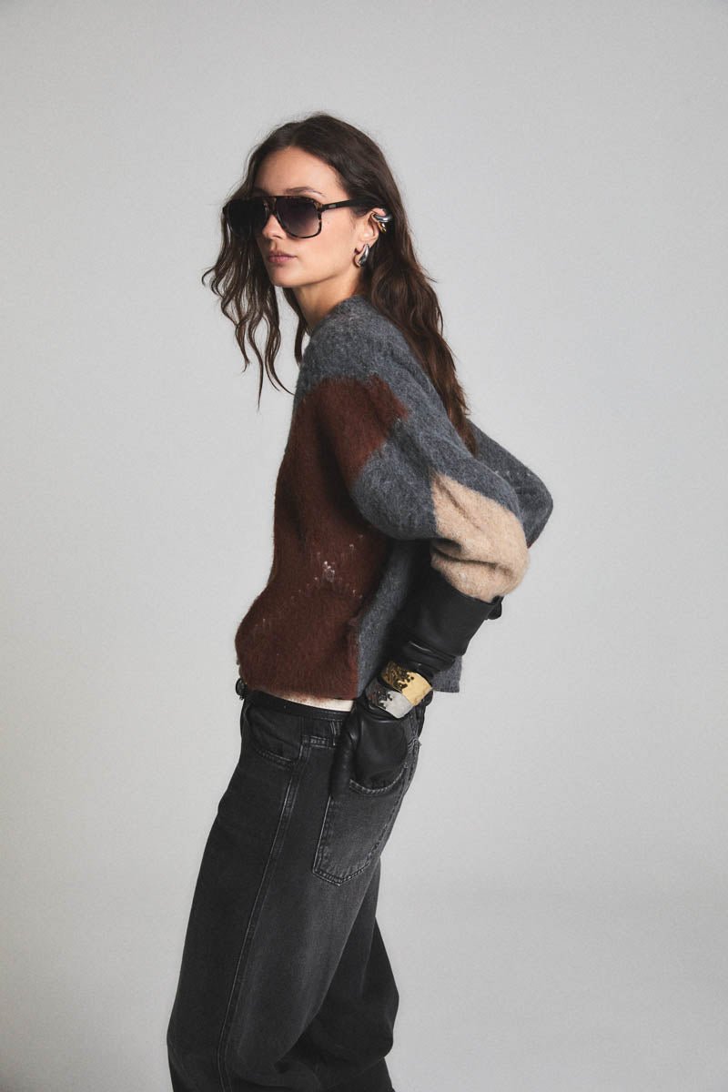 Micah Sweater - Grey melange - Blue Sky Fashions & Lingerie