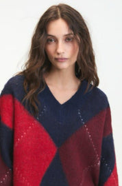 Micah Sweater - Navy melange - Blue Sky Fashions & Lingerie