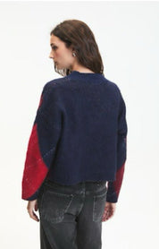 Micah Sweater - Navy melange - Blue Sky Fashions & Lingerie