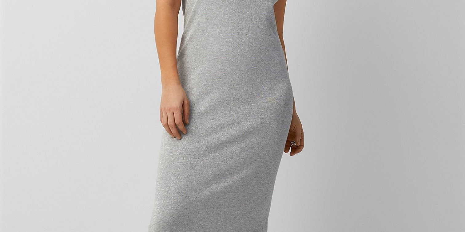 Mila Shimmer Dress - Silver - Blue Sky Fashions &amp; Lingerie