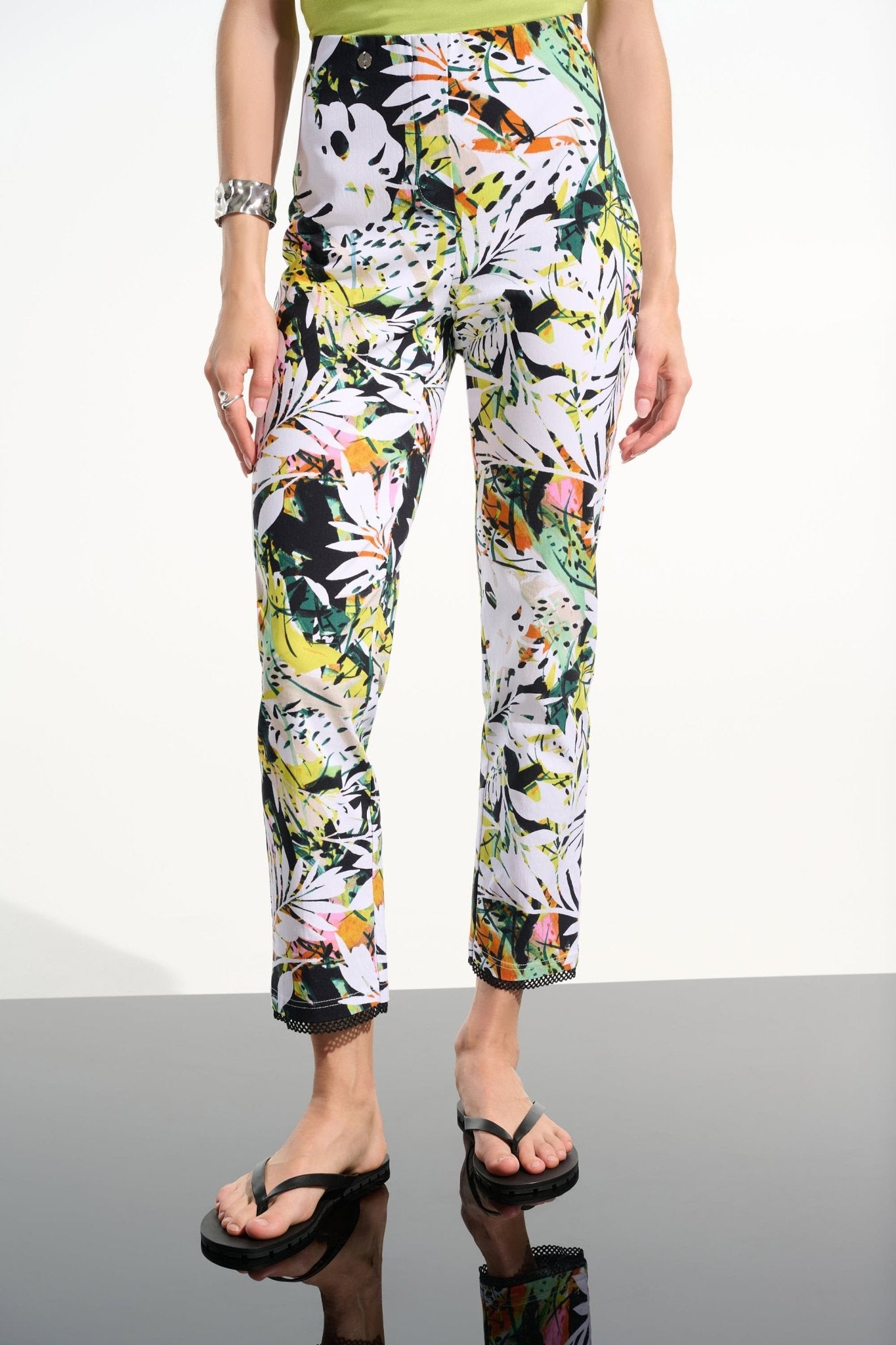 Millennium Tropical Print Pull - On Pants - Blue Sky Fashions & Lingerie