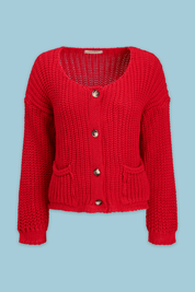 Milli Cardigan - red - Blue Sky Fashions & Lingerie