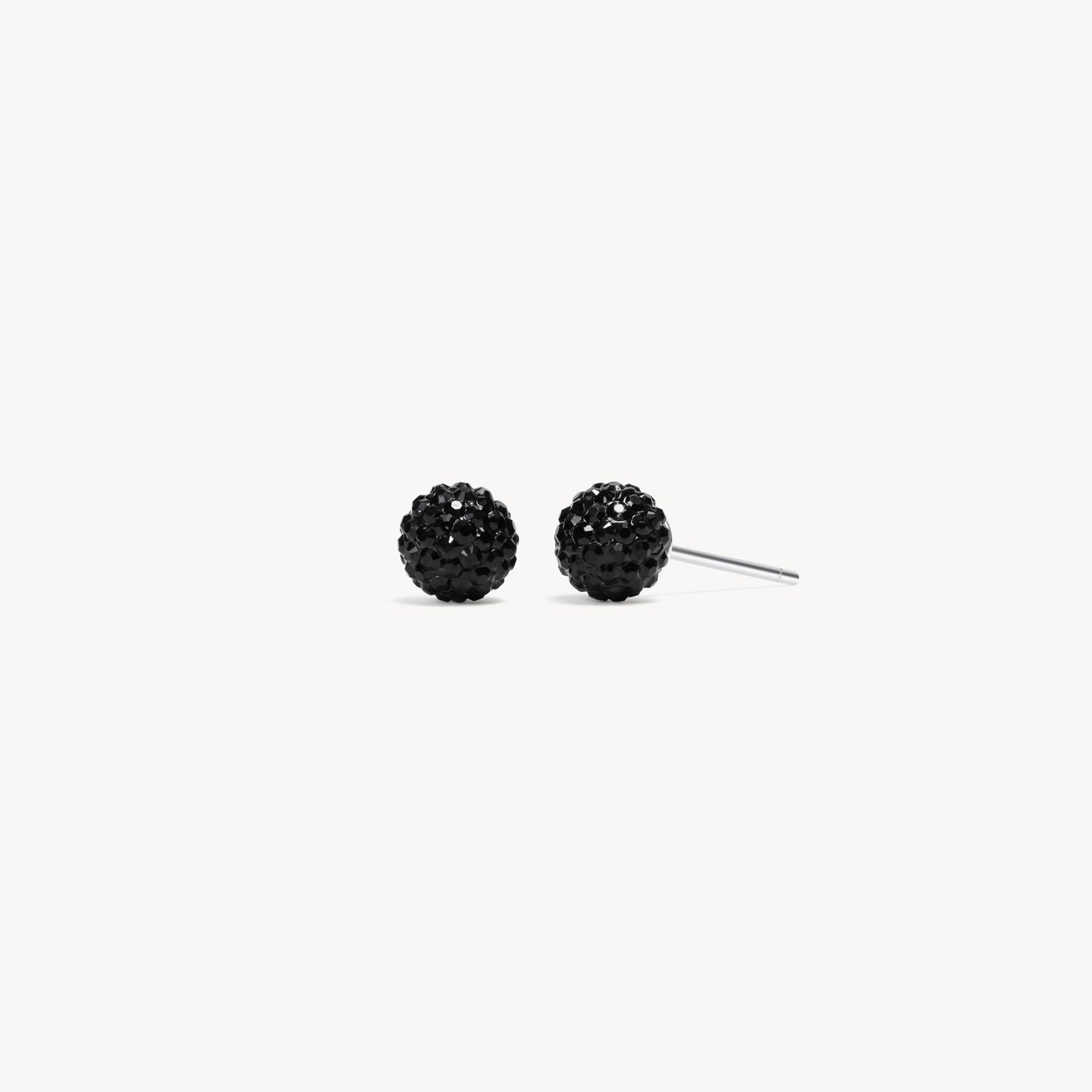 Mini Black Sparkle Ball Studs (6mm) - Blue Sky Fashions & Lingerie