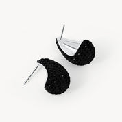 MINI DREAM PUFF™ SPARKLE STUD EARRING Black - Blue Sky Fashions & Lingerie