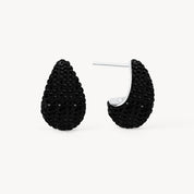 MINI DREAM PUFF™ SPARKLE STUD EARRING Black - Blue Sky Fashions & Lingerie