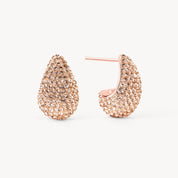 MINI DREAM PUFF™ SPARKLE STUD EARRINGS - Rose Gold - Blue Sky Fashions & Lingerie