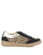Missy leather sneakers by Bos & Co - leopard print - Blue Sky Fashions & Lingerie