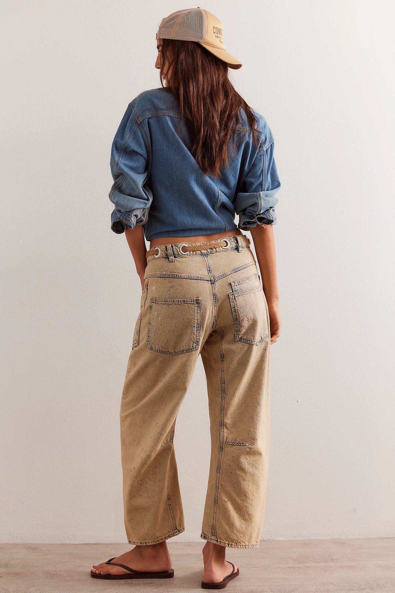 Moxie Low Slung Barrel Jeans - Cowboy - Blue Sky Fashions & Lingerie