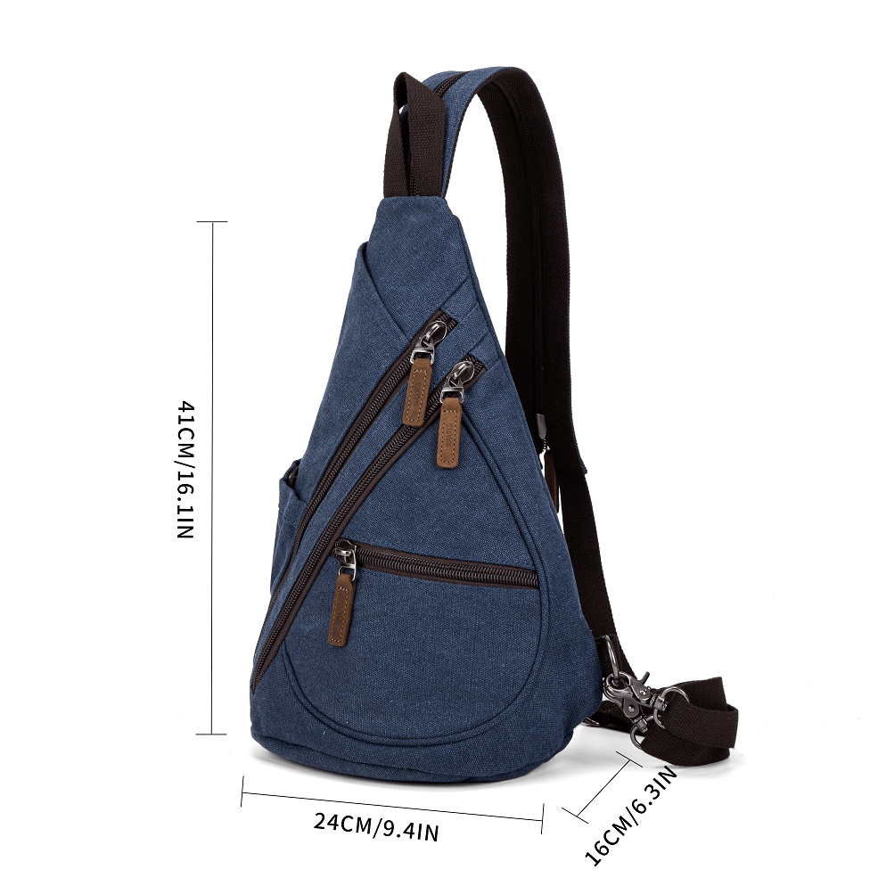 Multifunctional Canvas Sling Bag MF 6881A Mustard - Blue Sky Fashions & Lingerie