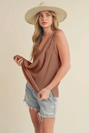 Nadia Tank - terracotta - Blue Sky Fashions & Lingerie