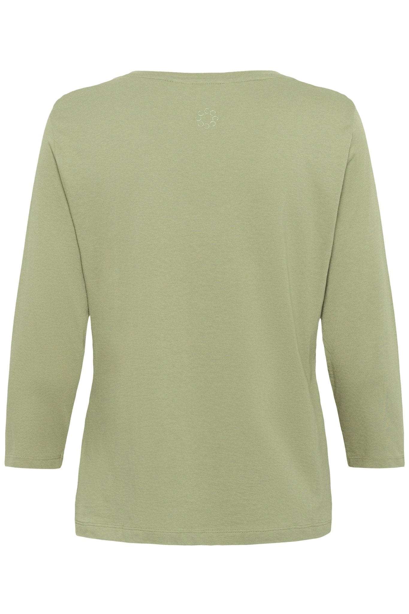 Naia Glitter V - neck 3/4 sleeve T-shirt by Cream - Tea - Blue Sky Fashions & Lingerie