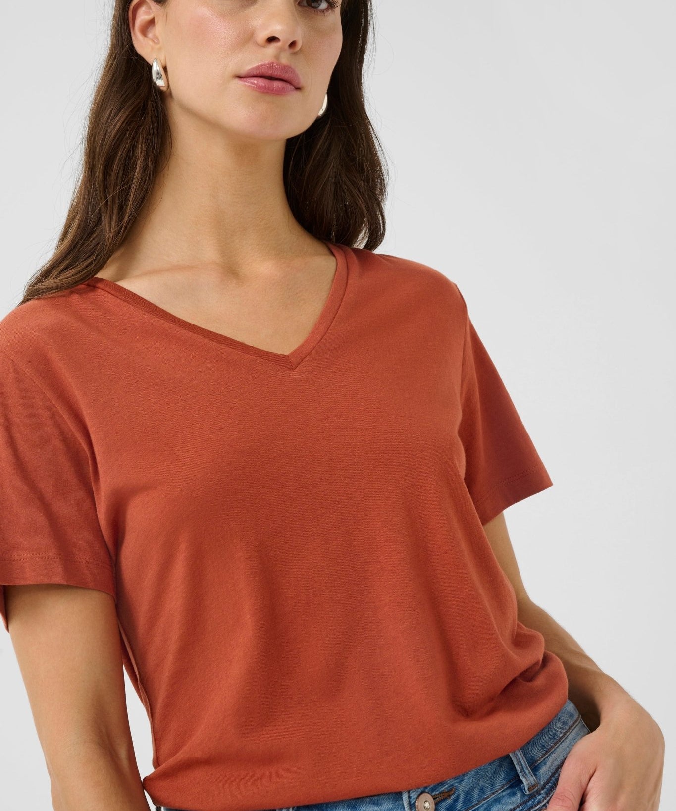 Naia V - neck T-shirt by Cream - bruschetta - Blue Sky Fashions & Lingerie