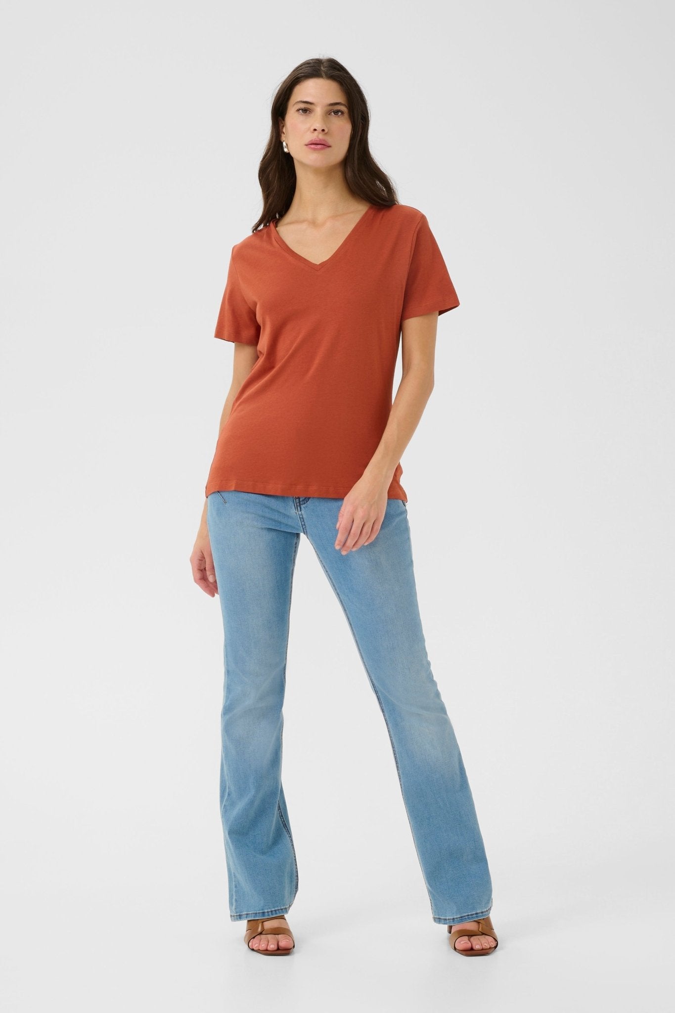 Naia V - neck T-shirt by Cream - bruschetta - Blue Sky Fashions & Lingerie