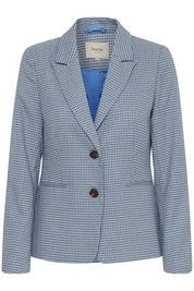 NICOL Blazer - Blue Hounds Tooth - Blue Sky Fashions & Lingerie