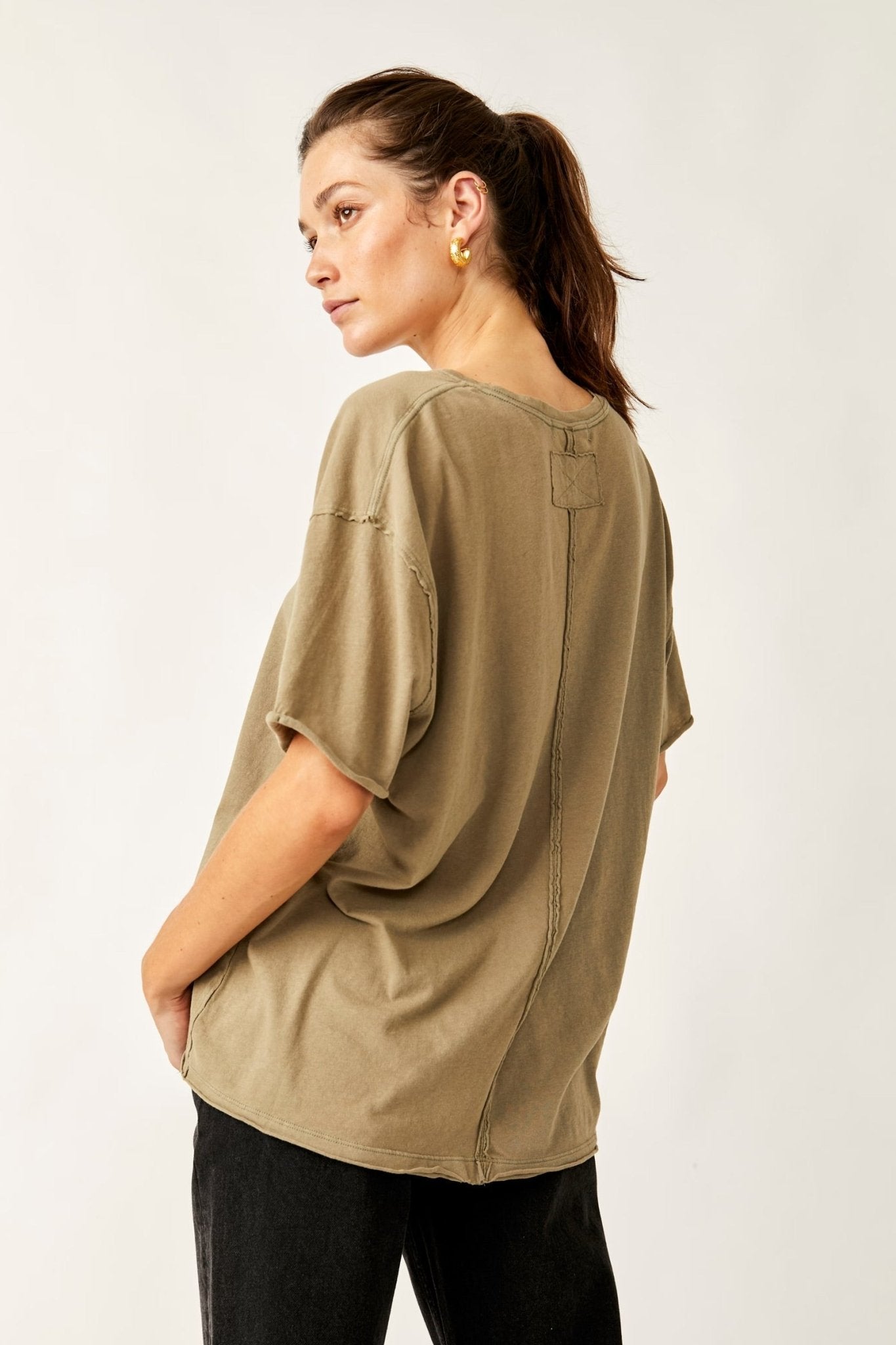 Nina Tee - olive stone - Blue Sky Fashions & Lingerie