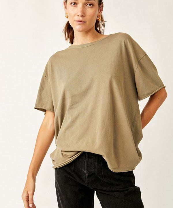 Nina Tee - olive stone - Blue Sky Fashions & Lingerie