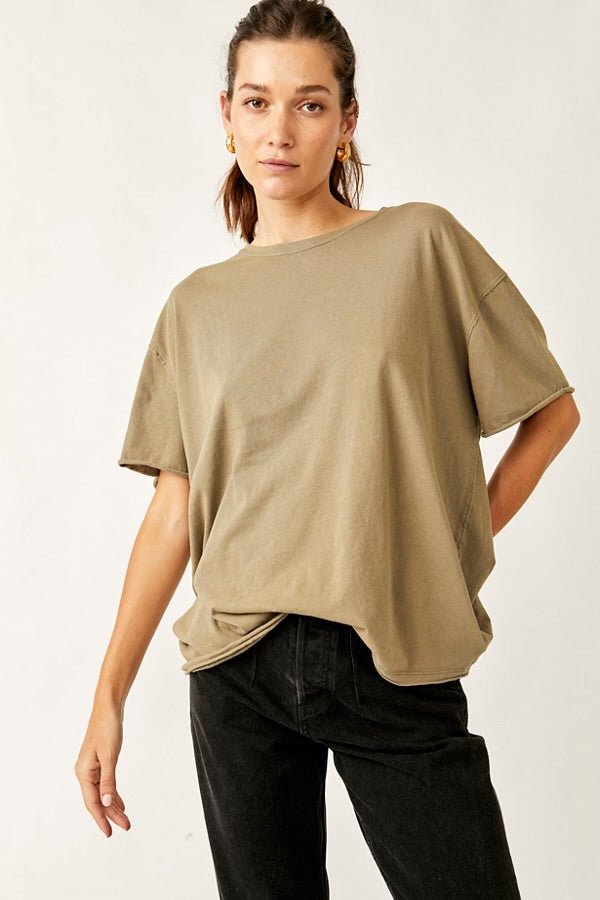 Nina Tee - olive stone - Blue Sky Fashions & Lingerie