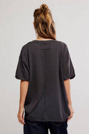 Nina V Neck Tee - Black - Blue Sky Fashions & Lingerie
