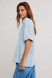 Nina V Neck Tee - Dew Shine - Blue Sky Fashions & Lingerie