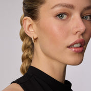 NOVA WAVE HOOP EARRINGS - 14K GOLD VERMEIL - Blue Sky Fashions & Lingerie