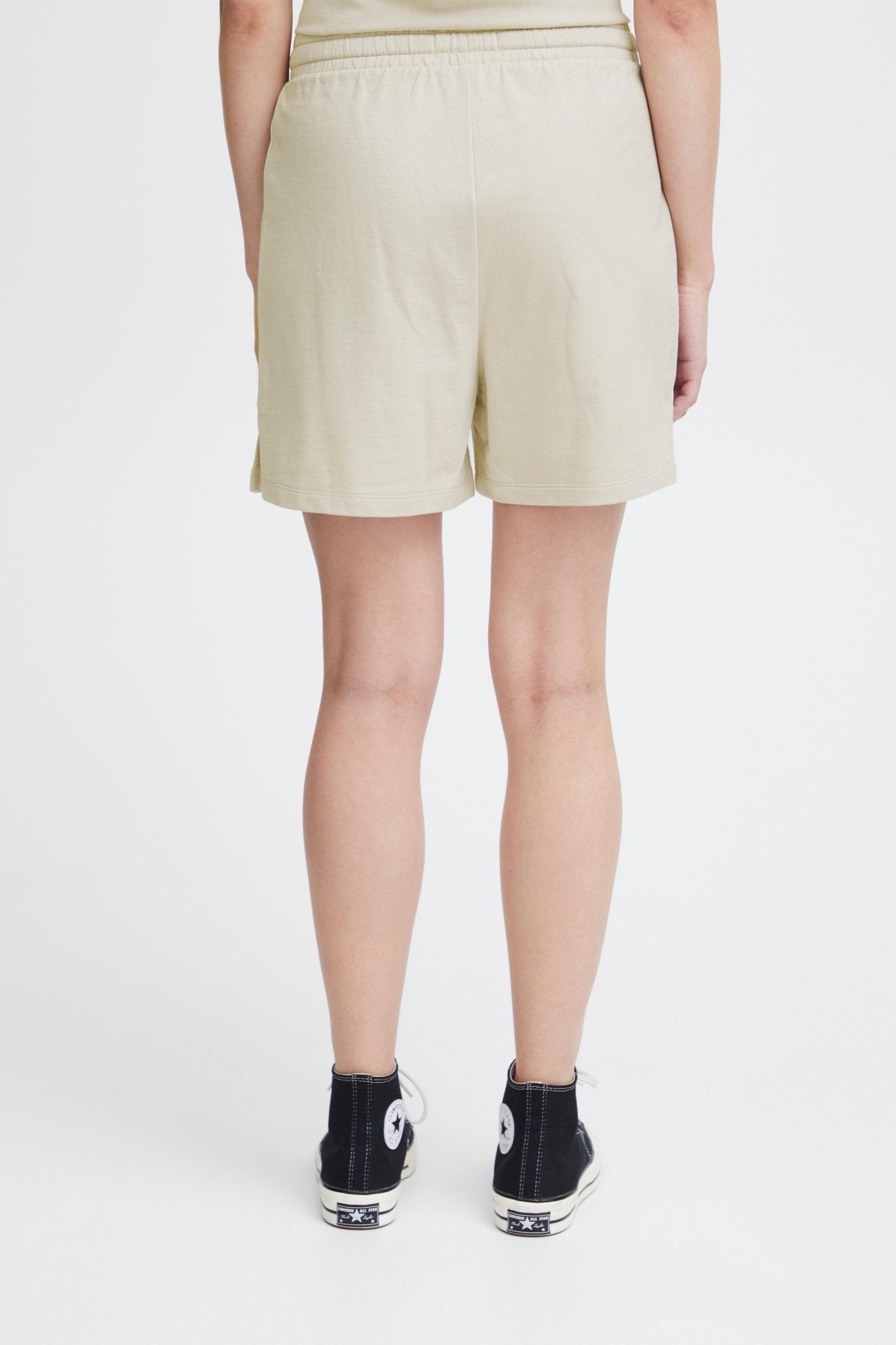 Ocie fleece shorts by Ichi - silver gray - Blue Sky Fashions & Lingerie