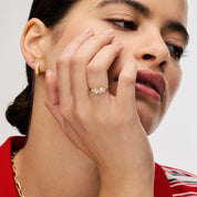 OPAL RING SET - 14K GOLD VERMEIL - Blue Sky Fashions & Lingerie