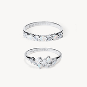 OPAL RING SET - STERLING SILVER - Blue Sky Fashions & Lingerie