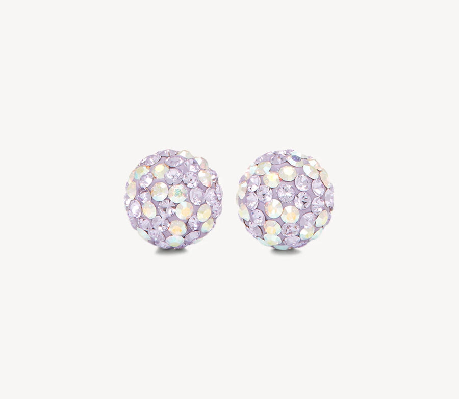 Orchid Sparkle Ball™ Stud Earrings 10mm - Blue Sky Fashions & Lingerie