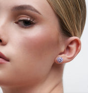 Orchid Sparkle Ball™ Stud Earrings 10mm - Blue Sky Fashions & Lingerie