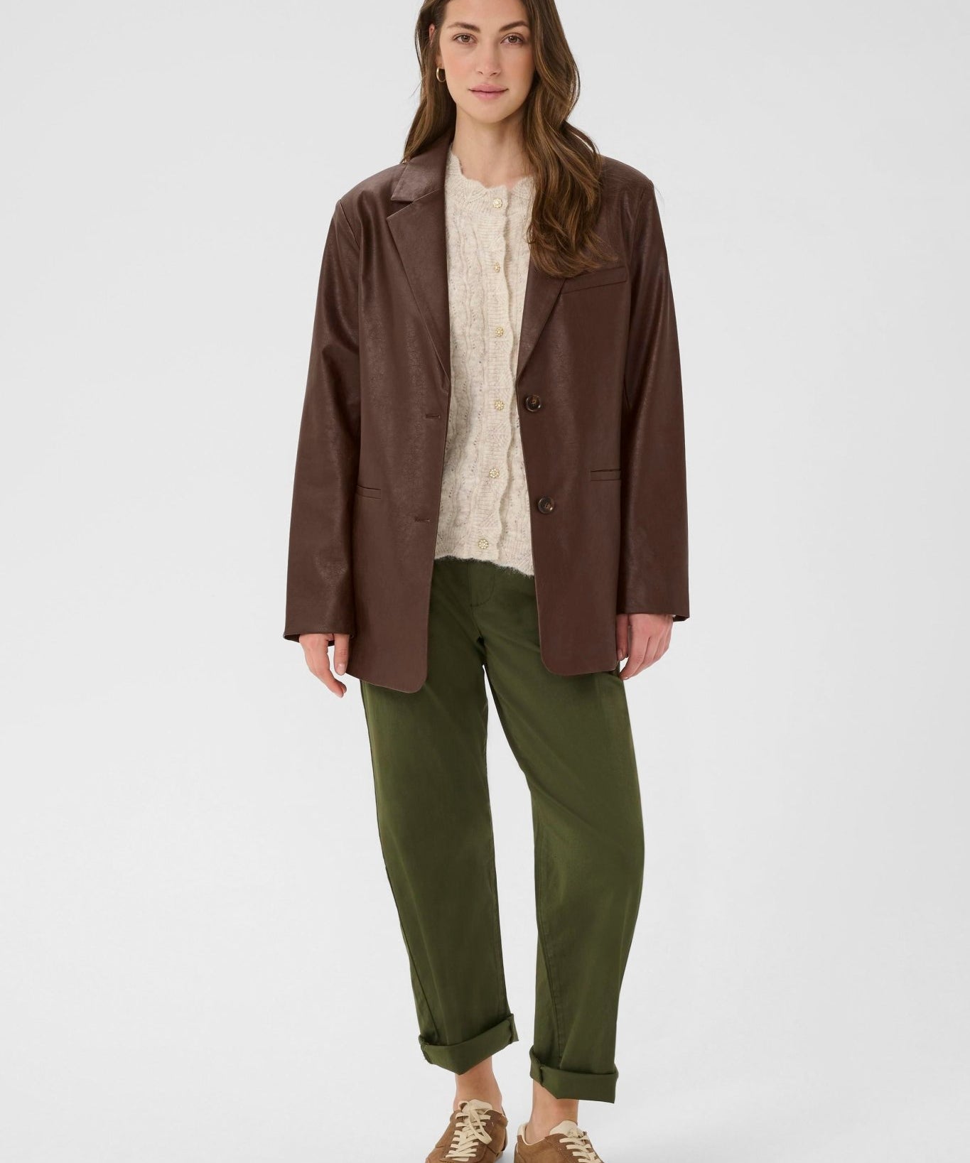 Paloma Vegan Leather Blazer - Blue Sky Fashions & Lingerie