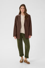 Paloma Vegan Leather Blazer - Blue Sky Fashions & Lingerie