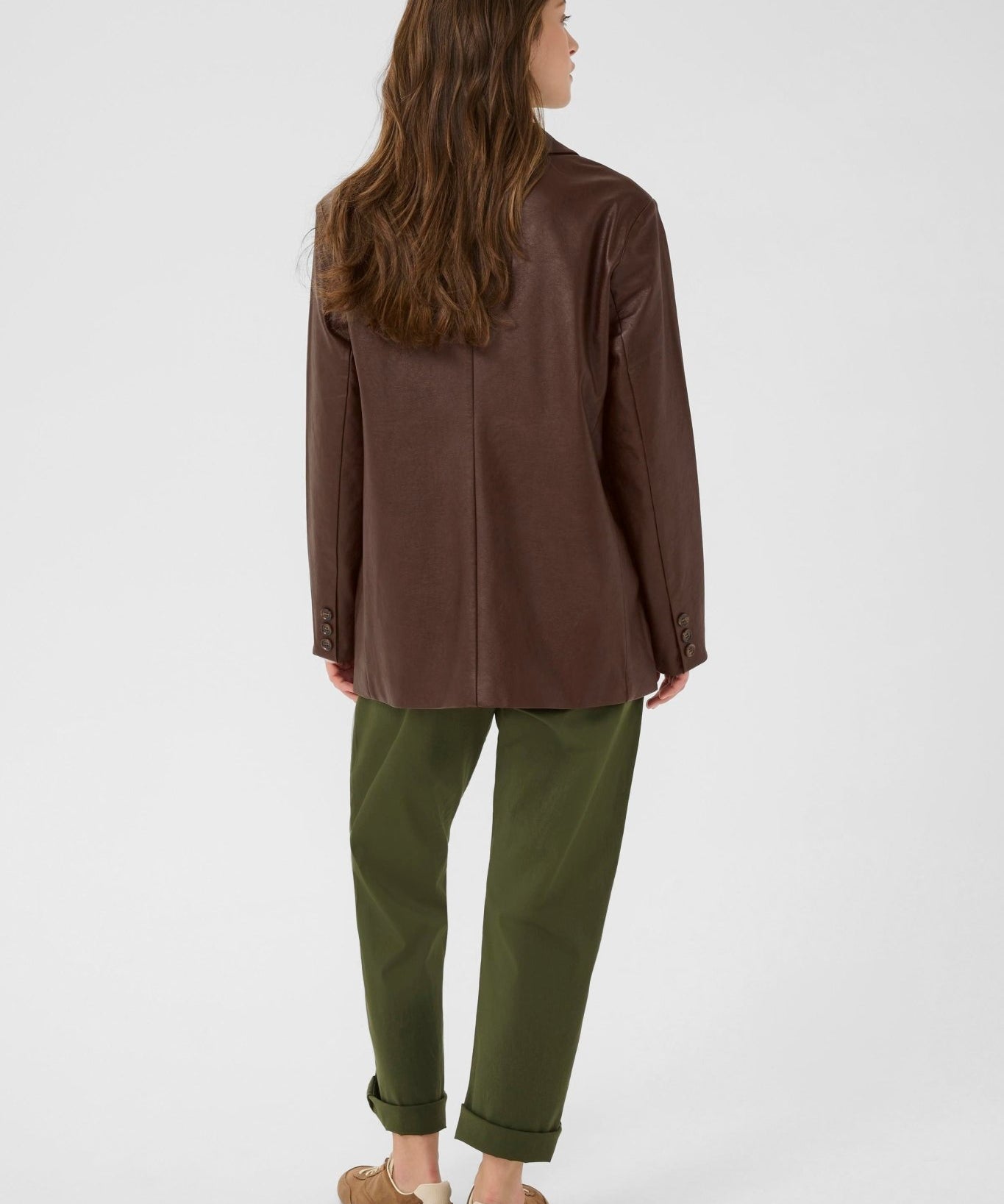 Paloma Vegan Leather Blazer - Blue Sky Fashions & Lingerie