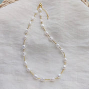 Pearl and Gold Chain Necklace - Blue Sky Fashions & Lingerie