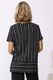 Peruvian Cotton Driftwood Dockside Tee - black - Blue Sky Fashions & Lingerie