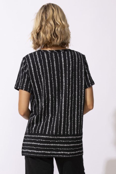 Peruvian Cotton Driftwood Dockside Tee - black - Blue Sky Fashions & Lingerie